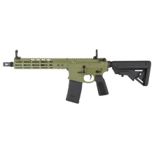 Gen 4, Semi-automatic, SBR, 300 Blackout, 10.5", Bazooka Green, Magpul MOE-K2, 30 Rounds, MLOK, 7075 Aluminum, Collapsible Stock, Dead Air Flash Hider 02000731-BG