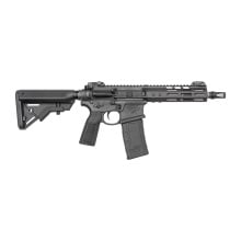 N4 Diplomat, Short Barreled Rifle, Semi-automatic, 300BLK, 7.94" Stainless Steel Barrel, 5/8X24 Thread Pitch, Cerakote Finish, Armor Black, B5 Type 23 Pistol Grip, B5 Bravo Stock, MBUS Pro Flip-Up Sights, 30 Rounds, 1 Magazine, Pig Pen Flash Hider, NSS T