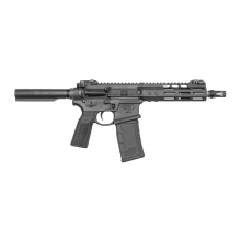 N4 Diplomat, AR Style Pistol, Semi-automatic, 300BLK, 7.94" Stainless Steel Barrel, 5/8X24 Thread Pitch, Cerakote Finish, Armor Black, B5 Type 23 Pistol Grip, No Stock, MBUS Pro Flip-Up Sights, 30 Rounds, 1 Magazine, Pig Pen Flash Hider, NSS Trigger, Tal