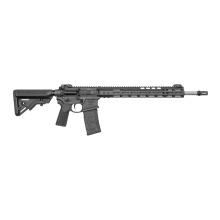 N4 SPR, AR, Semi-automatic, 5.56 NATO, 18" Stainless Steel Barrel, Pinned and Welded Long Pig Pen Flash Hider, Cerakote Finish, Armor Black, B5 Type 23 Pistol Grip, B5 Bravo Stock, MBUS Pro Flip-Up Sights, 30 Rounds, 1 Magazine, NSS Trigger, Talon Safety