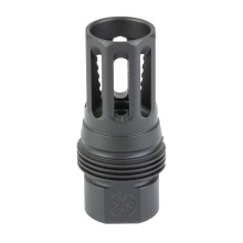 Pig Pen, Flash Hider, 5.56 NATO, Fits AR, 1/2X28 Thread Pitch, Nitride Finish, Black, Long Variant, Includes Shims 05002857
