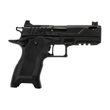 2311 Compact Pro, Semi-automatic, Single Action, Aluminum Frame Pistol, Compact, 9MM, 4.25" Ported Barrel, DLC Finish, Black, Polymer Grip Module, Plus Capacity Magwell, Dawson Precision Fixed Rear and Fiber Optic Front Sight, Optic Ready, Dawson Precisi