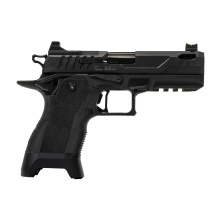 2311 Compact Pro, Semi-automatic, Single Action, Aluminum Frame Pistol, Compact, 9MM, 4.25" Stainless Steel Barrel, DLC Finish, Black, Polymer Grip Module, Plus Capacity Magwell, Dawson Precision Fixed Rear and Fiber Optic Front Sight, Optic Ready, Dawso