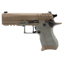 2311, Single Action, Semi-Automatic, Metal Frame Pistol, Compact, 9MM, 4.25" Barrel, Matte Finish, High Desert, Sage Grips, Tritium Night Sights, Optics Ready, 15 Rounds, 3 Magazines, Includes 3 Optic Mounts for RMR, Delta Point Pro, and RMSc, Custom OA
