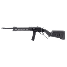 Tombstone, Lever Action Rifle, 9MM, 16.5" Barrel, Threaded 1/2X28, Muzzle Brake, Anodized Finish, Black, 10.5" Free Float MLOK Handguard, XS Ghost Ring Sight, Magpul SGA Stock, 20 Rounds, 1 Magazine 1891