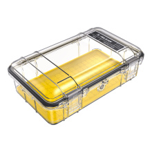 M60 Micro Case, Polymer Construction, Clear Exterior, Yellow Interior Liner, 9.3"x6"3.2", 1.05 lbs M600-0270-100
