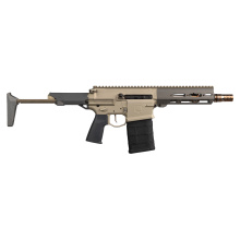 Boombox, Semi-automatic, Short Barrel Rifle, 8.6 Blackout, 8" Threaded Barrel, M18X1.5 Thread Pitch, Clear Anodized Finish with Gray Accents, Magpul MOE K Grip, Telescoping PDW Stock, 20 Rounds, 1 Magazine, Product Finishes, Shade Variations, and Other I