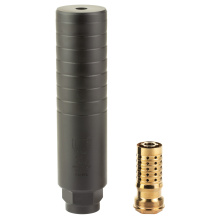 Short CHOP, 338/8.6 Blackout, Stainless Steel Construction, Nitride Finish, Black, 1.75x7.2", Includs Rearend Muzzle Device SIL-SC-QUICKIE-86-RE