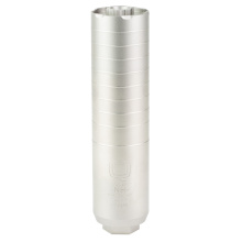 Trash Panda Rifle Suppressor, 1.75" Diameter, 6.91" Length, 7.62/300Blk/300 Win, Titanium, Bead Blasted Finish, Quickie Fast Attachment, Includes RearEnd Muzzle Brake SIL-TP-QUICKIE-762-RE