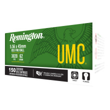 UMC M855, 5.56 NATO, 62 Grain, Full Metal Jacket, Green Tip, 150 Round Box 21560
