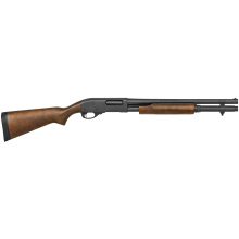 870 Tactical, Pump, 12 Gauge, 3" Chamber, 18.5" Barrel, Matte Blued Finish, Cylinder Choke, Hardwood Stock, Bead, 6 Rounds, Right Hand R81197