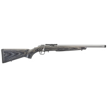 American Rimfire Target, Bolt-Action Rifle| 22 LR, 18" Threaded Barrel, 1/2x28 Thread Pitch, Satin Stainless Steel Finish, Black Laminated Stock, Factory-Installed One-Piece Scope Base, 10Rd 8367