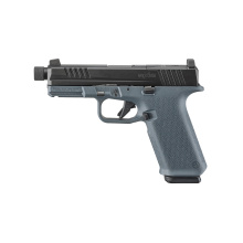 RXM, Striker Fired, Semi-automatic, Polymer Frame Pistol, 9MM, 4.5" Barrel, Threaded 1/2X28, Nitride Finish, Black Slide, Magpul EHG Gray Frame, Optics Ready, Front Night Sight, 17 Rounds, 2 Magpul PMAG 17 GL9 Magazines 19447
