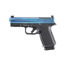 RXM, Striker Fired, Semi-automatic, Polymer Frame Pistol, 9MM, 4" Barrel, PVD Finish, Blue Slide, Black Magpul EHG Frame, Optics Ready, Front Night Sight, 15 Rounds, 2 Magpul PMAG 15 GL9 Magazines 19497