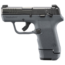 LCP MAX, Semi-automatic, Double Action Only, Polymer Frame Pistol, 380 ACP, 2.8" Barrel, Nitride Finish, Black Slide, Stealth Gray Magpul Enhanced Handgun Grip, Drift Adjustable Rear, Tritium with White Outline Front Sight, Thumb Safety, (1)-13 Round Mag