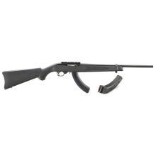 10/22 Carbine, Semi-automatic Rifle, 22 LR, 18.5" Barrel, Satin Finish, Black, Manual Safety, Scope Base Adaptor, Synthetic Stock, 25 Rounds, 2 Magazines 31241