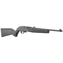 10/22 22LR, 16.4" Threaded Barrel, 1/2X28 Thread Pitch, Satin Finish, Black, Adjustable Rear Sight, Gold Front Bead Sight, Manual Safety, 10 Round Rotary Magazine 32000 Semi-automatic