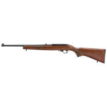 10/22, Semi-automatic Rifle, 22 LR, 18.5" Barrel, Satin Finish, Black, Walnut Stock, Adjustable Rear Sight with Gold Bead Front, 10 Rounds, 1 Magazine 32015