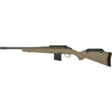 American Rifle Ranch, Generation II, Bolt Action Rifle, 400 Legend, 16.1" Spiral Fluted Barrel, 1:16Twist, Threaded 11/16"-24, Muzzle Brake, Cerakote Finish, Cobalt, Flat Dark Earth Splatter Synthetic Stock, Manual Safety, Picatinny Rail, 5 Rounds, 1 Mag