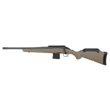American Rifle Ranch, Generation II, Bolt Action Rifle, 5.56 NATO, 16.1" Spiral Fluted Barrel, 1:8 Twist, Threaded 1/2X28, Muzzle Brake, Cerakote Finish, Cobalt, Flat Dark Earth Splatter Synthetic Stock, Manual Safety, Picatinny Rail, 10 Rounds, 1 Magazi