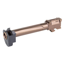 RAMJET Barrel, AFTERBURNER Compensator, 9MM, DLC Finish, Bronze and Black, INTRA-LOK Mounting System, Fits GLOCK 17 Gen 5 R0839