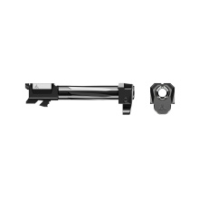 RAMJET Fluted Barrel with AFTERBURNER Muzzle Brake, 9MM, Radianite Finish, Black/Gray, INTRA-LOK Mounting System, Fits Glock 19 Gen 5 R0875