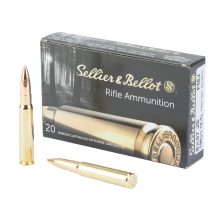 Rifle Ammunition, 8MM Mauser, 196 Grain, Full Metal Jacket, 20 Round Box SB857JSA