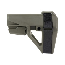 SBA5, Pistol Stabilizing Brace, Fits AR Carbine Extension, Olive Drab Green, 5 Position Adjustable, Includes Adjustable Nylon Strap SBA5X-04-SB