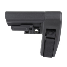 SBA6, Pistol Stabilizing Brace, Fits AR Carbine Extension, Black, 5 Position Adjustable, Includes Adjustable Nylon Strap SBA6X-01-SB