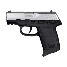 CPX-1 Gen 3, Double Action Only, Semi-automatic, Polymer Frame Pistol, Compact, 9MM, 3.1" Barrel, Matte Finish, Natral Stainless Slide, Black Frame, Ambidextrous Safety, 3 Dot Sights, 10 Rounds, 2 Magazine CPX-1TTBKG3