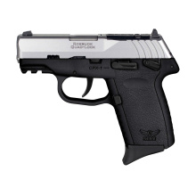 CPX-1 Gen 3, Semi-automatic Pistol, Double Action Only, Compact Polymer Frame, 9MM, 3.1" Barrel, Matte Finish, Natural Stainless Slide, Black Frame, Ambidextrous Safety, 3 Dot Sights, Optics Ready, 10 Rounds, 2 Magazines CPX-1TTBKRDRG3
