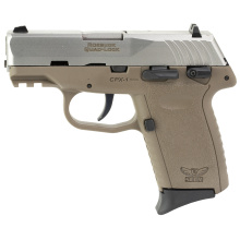 CPX-1 Gen 3, Double Action Only, Semi-automatic, Polymer Frame Pistol, Compact, 9MM, 3.1" Barrel, Matte Finish, Natural Stainless Slide, Dark Earth Frame, Ambidextrous Safety, 3 Dot Sights, 10 Rounds, 2 Magazine CPX-1TTDEG3