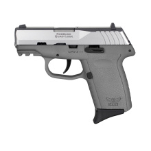 CPX-2 Gen 3, Semi-automatic Pistol, Double Action Only, Polymer Frame, Compact, 9MM, 3.1" Barrel, Matte Finish, Natural Stainless Slide, Gray Frame, Ambidextrous Safety, 3 Dot Sights, 10 Rounds, 2 Magazines CPX-2TTSGG3