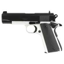 1911 Aviator, Single Action Only, Semi-automatic, Metal Frame Pistol, Commander, 9MM, 4.25" Barrel, Aluminum Frame, Cerakote Finish, Black Slide, Rubber Overmolded Grips, Fixed Sights, 9 Rounds, 2 Magazines 10100127