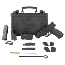 PX-9 Gen 3 Duty, Striker Fired, Semi-automatic, Polymer Frame Pistol, Compact, 9MM, 4.11" Barrel, Tenifer Finish, Black, Trigger Safety, Fiber Optic Front Sight, Optic Ready, 10 Rounds, 2 Magazines, Interchangeable Back Straps and Side Panels, California