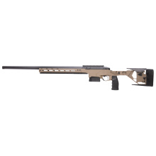 HIT PRO M3, Bolt Action Rifle, 6MM Creedmoor, 24" Threaded Barrel, 5/8x24" Thread Pitch, Flat Dark Earth, Adjustable Aluminum Chassis, Folding Stock, Black, Manual Safety, 3 Rounds, 1 Magazine 0011710185-F