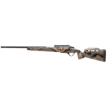 Element Hunter M3, Bolt Action Rifle, 7MM Backcountry, 22" Carbon Fiber Barrel, 1:8 Twist, Threaded 5/8X24 with Hunter Muzzle Brake, Anodized Finish, Black, Seekins Precision Havak Hunter Chassis, Woodland Shadow, TriggerTech Trigger, 3 Roun
