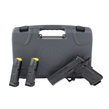 P211 GT4, Semi-automatic, Single Action Only, Metal Frame Pistol, Compact, 9MM, 4.2" Bull Barrel, Nitron Finish, Black, Black G10 Grips, Optic Ready with SIG-LOC PRO Footprint, XRAY3 Day/Night Front Sight, Black Fixed Rear Sight, Ambidextrous Safety, 10