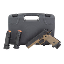 P211 GTO, Semi-automatic, Single Action Only, Metal Frame Pistol, Full Size, 9MM, 4.4" Barrel, MACH3D Compensator, Matte Finish, Black and Coyote, SIG-LOC PRO Footprint Optics Ready Slide, XRAY3 Day/Night Sights, G10 Coyote Grips, 3 Magazines, (2)-21 Rou