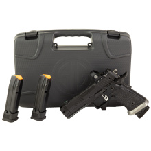 P211 GTO, Semi-automatic, Single Action Only, Metal Frame Pistol, Full Size, 9MM, 4.4" Barrel, Matte Finish, Black, Alloy Grips, Fiber Optic Sight, Includes ROMEO3PRO Optic, Manual Safety, (3)-Magazines, (1)-23 Round and (2)-21 Round 211F-9-GTO-R3P