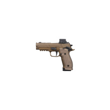 P226 Agency, Semi-automatic, Single Action Only, Full Size, 9MM, 3.8" Barrel, Single Port Integrally Compensated Slide with Agency 5AXIS Serrations, Optics Ready with SIG-LOC Pro Footprint, Alloy LOK Grip Panels, Flat Face Fully Adjustable Trigger System