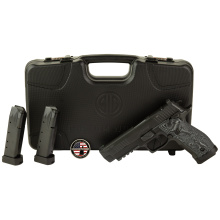 P226 X-Five Extreme, Semi-automatic, Single Action Only, Metal Frame Pistol, Full Size, 9MM, 5" Barrel, Nitron Finish, Black, XRAY3 Day/Night Fixed Sights with Plate, G10 Grips, Black and Gray, Manual Safety, 20 Rounds, 3 Magazines, Custom Works 226X5-9-