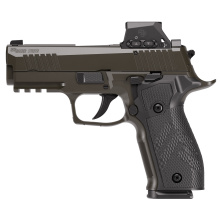 P226, X-Series Legion, Semi-automatic, Double Action/Single Action, Metal Frame Pistol, Carry Size, 9MM, 3.8" Barrel, Cerakote Finish, Legion Gray, Sig-Loc Pro Romeo-X Compact Optic, X-Ray 3 Night Sights, Manual Safety, G10 Grips, 18 Rounds, 3 Magazines