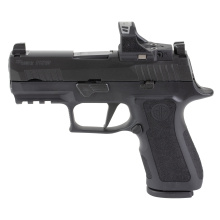 P320 X, Striker Fired, Semi-automatic, Polymer Frame Pistol, Compact, 9MM, 3.6" Barrel, Nitron Finish, Black, ROMEO-RS PRO Sight, X-RAY3 Day/Night Sights, X Compact Polymer Grips, 15 Rounds, 2 Magazines 320XC-9-BXR3P-RS