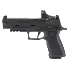 P320 X, Striker Fired, Semi-automatic, Polymer Frame Pistol, Full Size, 9MM, 4.7" Barrel, Nitron Finish, Black, ROMEO-RS PRO Sight, X-RAY3 Day/Night Sights, X Polymer Grips, 17 Rounds, 2 Magazines 320XF-9-BXR3P-RS