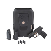 P365 ROSE, Striker Fired, Semi-automatic, Poylmer Frame Pistol, Micro-Compact, 380 ACP, 3.1" Barrel, Nitron Finish, Black, Rose Gold Controls, Laser Engraved Grip Module, XRAY 3 Day/Night Sights, SIG-LOC Optic Ready Slide, 10 Rounds, 2 Magazines, Include