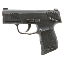 P365, Semi-automatic, Striker Fired, Polymer Frame Pistol, Compact, 9MM, 3.1" Barrel, Nitron Finish, Black, XRay3 Day/Night Sights, Optics Ready Slide, SIG-LOC Footprint, Manual Safety, 10 Rounds, 2 Magazines, California Compliant 365-9-BXR3P-MS-SL-CA