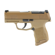 P365, Striker Fired, Semi-automatic, Polymer Frame Pistol, Sub-Compact, 9MM, 3.1" Barrel, Cerakote Finish, Coyote, XRAY3 Day/Night Sights, SIG-LOC Optics Ready Slide, 2 Magazines, 10 Rounds 365-9-CXR3P
