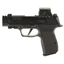 P365 AXG LUXE, Semi-automatic, Striker Fired, Metal Frame Pistol, Sub-Compact, 380 ACP, 3.1" Barrel,2 Port Slide Integrated Expansion Chamber, Cerakote Finish, Pearlescent Black, SIG LOC Footprint, XRAY3 Day/Night Sights, LOK Grip Panels, 12 Rounds, 3 Ma