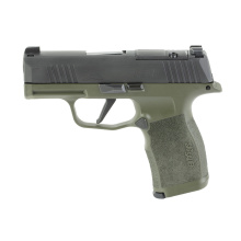P365X Fortunate Son, Semi-automatic, Striker Fired, Polymer Frame Pistol, Sub-compact, 3.1" Barrel, Nitron Finish, Green and Black, Optics Ready, X-RAY3 Day/Night Sights, Polymer Grips, 12 Rounds, 2 Magazines 365X-9-BXR3-FS